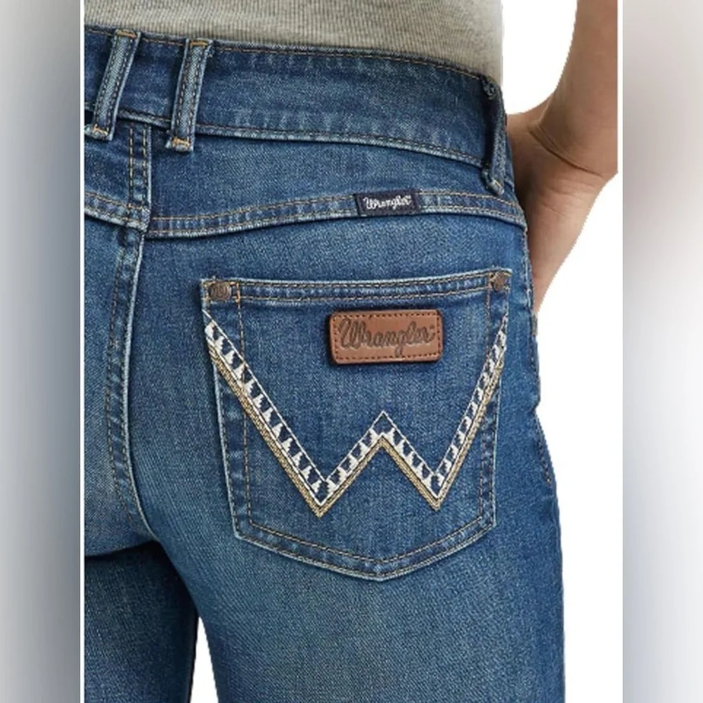 Wrangler Retro 31/11X36 Women's Classic Blue Boot Cut Jeans Mid-Rise NWT #7 - Picture 8 of 13